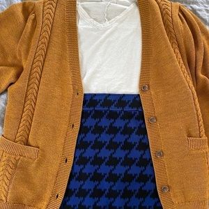 NWOT Lord and Taylor Houndstooth Pencil Skirt